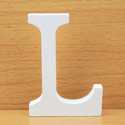 11CM Letras Samostojeća drvena abeceda Bijela drvena slova Dekoracija doma Ukrasi za vjenčanje DIY Personalizirani dizajn imena