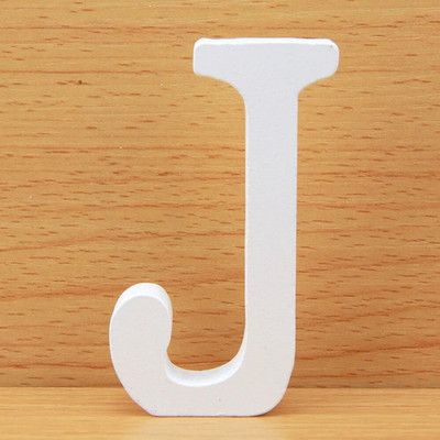 11CM Letras Samostojeća drvena abeceda Bijela drvena slova Dekoracija doma Ukrasi za vjenčanje DIY Personalizirani dizajn imena