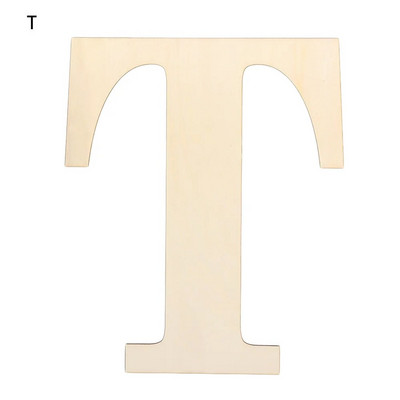 30 cm DIY tühi värvitav puidust käsitöö kodukaunistus peotarbed seinaukse kaunistused lõpetamata tähestik puidust tähed