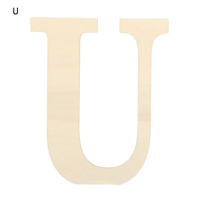 30 cm DIY tühi värvitav puidust käsitöö kodukaunistus peotarbed seinaukse kaunistused lõpetamata tähestik puidust tähed