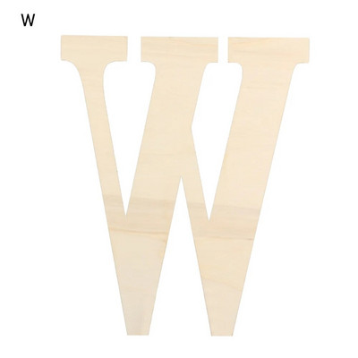 30 cm DIY tühi värvitav puidust käsitöö kodukaunistus peotarbed seinaukse kaunistused lõpetamata tähestik puidust tähed