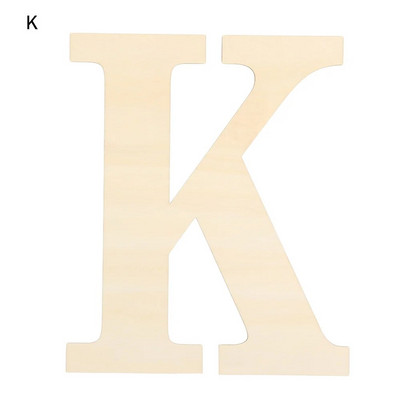 30 cm DIY tühi värvitav puidust käsitöö kodukaunistus peotarbed seinaukse kaunistused lõpetamata tähestik puidust tähed