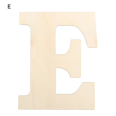 30 cm DIY tühi värvitav puidust käsitöö kodukaunistus peotarbed seinaukse kaunistused lõpetamata tähestik puidust tähed