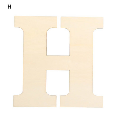 30 cm DIY tühi värvitav puidust käsitöö kodukaunistus peotarbed seinaukse kaunistused lõpetamata tähestik puidust tähed