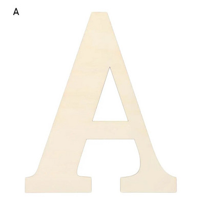 30 cm DIY tühi värvitav puidust käsitöö kodukaunistus peotarbed seinaukse kaunistused lõpetamata tähestik puidust tähed