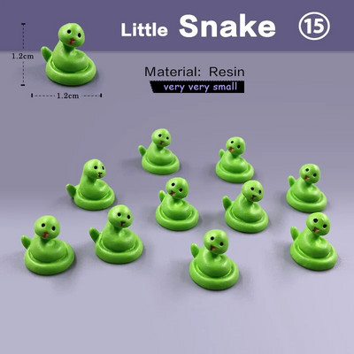 10 db Mókus Róka Nyúl Juh Kacsa Disznó Macska Ló Béka Teknős Kígyó Koala Figura Miniatűr Tündér Kertdísz Kiegészítők