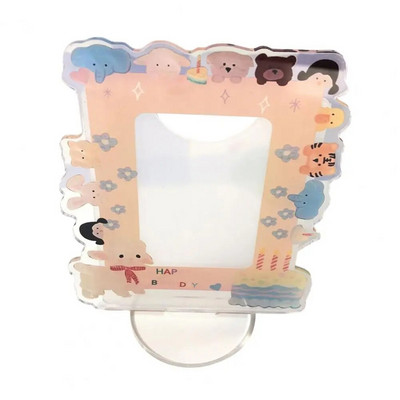 Prekrasan držač za fotokarticu, šarmantni okvir za fotografije, valoviti rub, ukrasni mali stalak za kartice, zvijezda od 3 inča