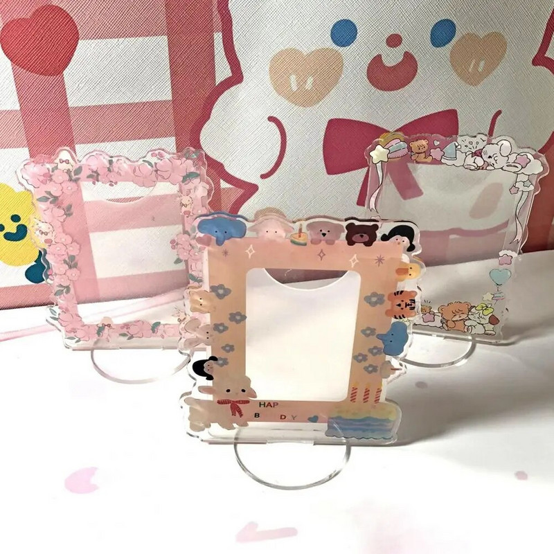 Prekrasan držač za fotokarticu, šarmantni okvir za fotografije, valoviti rub, ukrasni mali stalak za kartice, zvijezda od 3 inča