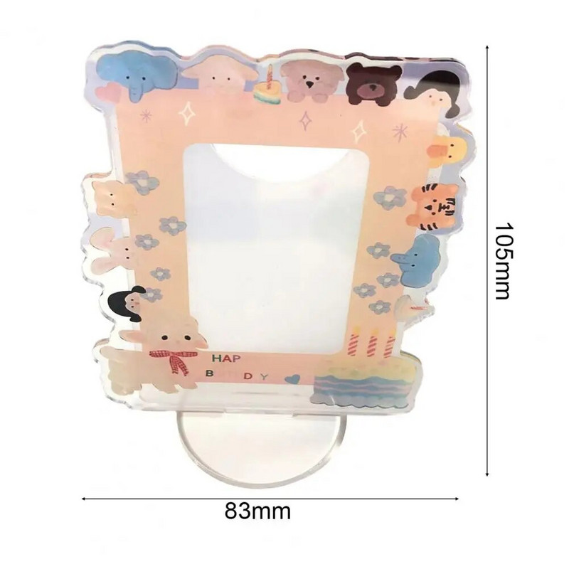 Prekrasan držač za fotokarticu, šarmantni okvir za fotografije, valoviti rub, ukrasni mali stalak za kartice, zvijezda od 3 inča