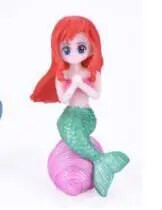 4 Stilių namų dekoras Undinėlės dervos figūrėlės torto viršaus papuošimai Statula Decoración Hogar Estetinės figūros Decoracao Para Sala