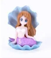 4 Stilių namų dekoras Undinėlės dervos figūrėlės torto viršaus papuošimai Statula Decoración Hogar Estetinės figūros Decoracao Para Sala