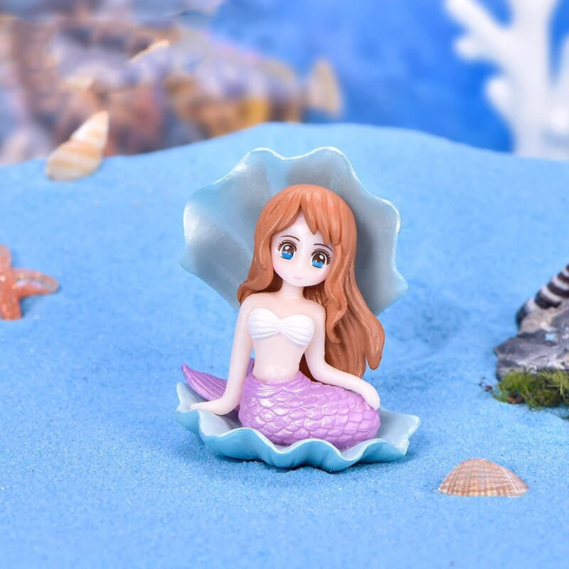 4 Stilių namų dekoras Undinėlės dervos figūrėlės torto viršaus papuošimai Statula Decoración Hogar Estetinės figūros Decoracao Para Sala