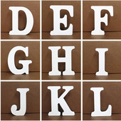 10CM bijelo drveno slovo engleske abecede DIY personalizirano ime Dizajn Umjetnički obrt Samostojeće Srce Party Wedding Home Decor