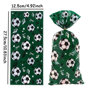 50 τμχ Τσάντες συσκευασίας δώρου με θέμα το ποδόσφαιρο Τσάντες ποδοσφαίρου Τσάντα μπισκότων με ποπ κορν Τσάντες μπομπονιέρες για αγόρια για πάρτι γενεθλίων