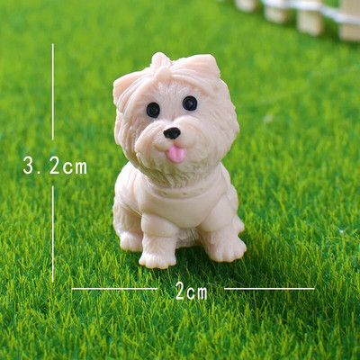 12 TK Kääbus koerakujukesed Kääbus terraariumi meisterdamine Realistlikud loomad Koerad isetegemiseks Mikromaastik Haldjaaia tarvikud