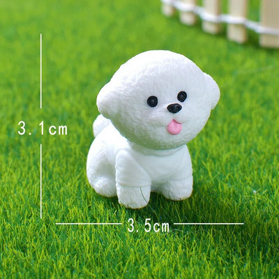 12 TK Kääbus koerakujukesed Kääbus terraariumi meisterdamine Realistlikud loomad Koerad isetegemiseks Mikromaastik Haldjaaia tarvikud