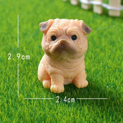 12 TK Kääbus koerakujukesed Kääbus terraariumi meisterdamine Realistlikud loomad Koerad isetegemiseks Mikromaastik Haldjaaia tarvikud