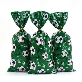 Μπομπονιέρες για ποδοσφαιρικό πάρτι Τσάντα καραμέλα με στριφτές γραβάτες Παιδικά αγόρια Γενέθλια Αθλητισμός με θέμα το ποδόσφαιρο Διακόσμηση δώρου Τσάντα συσκευασίας