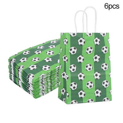Nogometna zabava Vrećica za slatkiše s upletenim vezicama Dječji dječaci Rođendanska sportska nogometna zabava Vrećica za pakiranje poklona