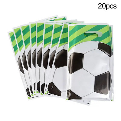 Nogometna zabava Vrećica za slatkiše s upletenim vezicama Dječji dječaci Rođendanska sportska nogometna zabava Vrećica za pakiranje poklona