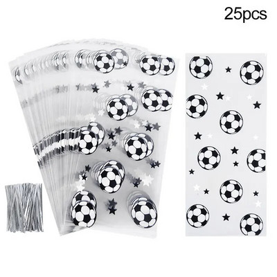 Nogometna zabava Vrećica za slatkiše s upletenim vezicama Dječji dječaci Rođendanska sportska nogometna zabava Vrećica za pakiranje poklona