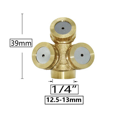 Farm Garden vario purkštuvo antgalis 1/2/3/4 purkštuko galvutė Žemės ūkis šiltnamio efektą sukeliančių pesticidų rūko purškimo purkštuvas 1/4 1/2" sriegis