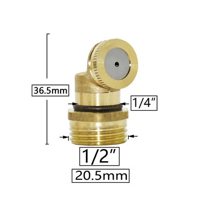 Farm Garden vario purkštuvo antgalis 1/2/3/4 purkštuko galvutė Žemės ūkis šiltnamio efektą sukeliančių pesticidų rūko purškimo purkštuvas 1/4 1/2" sriegis