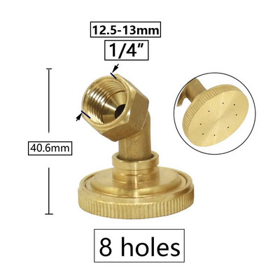 Farm Garden vario purkštuvo antgalis 1/2/3/4 purkštuko galvutė Žemės ūkis šiltnamio efektą sukeliančių pesticidų rūko purškimo purkštuvas 1/4 1/2" sriegis