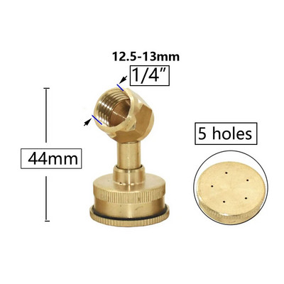 Farm Garden vario purkštuvo antgalis 1/2/3/4 purkštuko galvutė Žemės ūkis šiltnamio efektą sukeliančių pesticidų rūko purškimo purkštuvas 1/4 1/2" sriegis