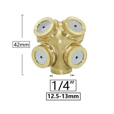 Farm Garden vario purkštuvo antgalis 1/2/3/4 purkštuko galvutė Žemės ūkis šiltnamio efektą sukeliančių pesticidų rūko purškimo purkštuvas 1/4 1/2" sriegis