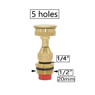 Farm Garden vario purkštuvo antgalis 1/2/3/4 purkštuko galvutė Žemės ūkis šiltnamio efektą sukeliančių pesticidų rūko purškimo purkštuvas 1/4 1/2" sriegis