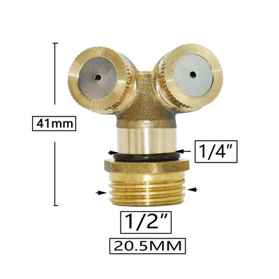 Farm Garden vario purkštuvo antgalis 1/2/3/4 purkštuko galvutė Žemės ūkis šiltnamio efektą sukeliančių pesticidų rūko purškimo purkštuvas 1/4 1/2" sriegis