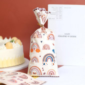 Boho Rainbow Plastične vrećice za darove Jungle Dinosaur Rep sirena Poklon vrećica za slatkiše Rođendansko vjenčanje Baby Shower Party Dekoracija