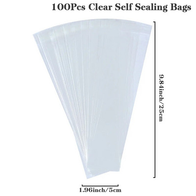 Läbipaistvad kandilised kommikotid Plastist tsellofaanist pakend kommibatoon Pulma sünnipäevapeo kaunistus Kingitused Lastele