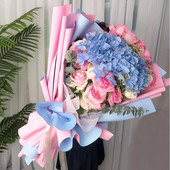 10 tk veekindel Bicolor Oya paberist lillede pakkimispaber