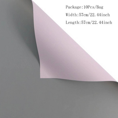 10 tk veekindel Bicolor Oya paberist lillede pakkimispaber