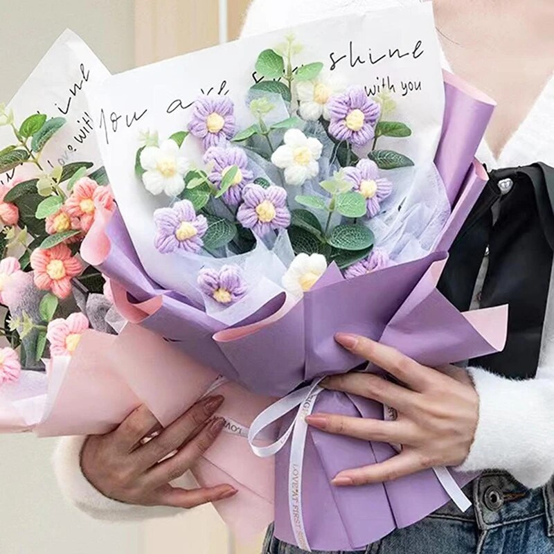 10 tk veekindel Bicolor Oya paberist lillede pakkimispaber