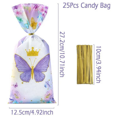 25/50/100db Rajzfilm dinoszaurusz PVC ajándéktasakok cukorka süti csomagoló táska dzsungel dinoszaurusz hableány pillangó születésnapi parti dekoráció