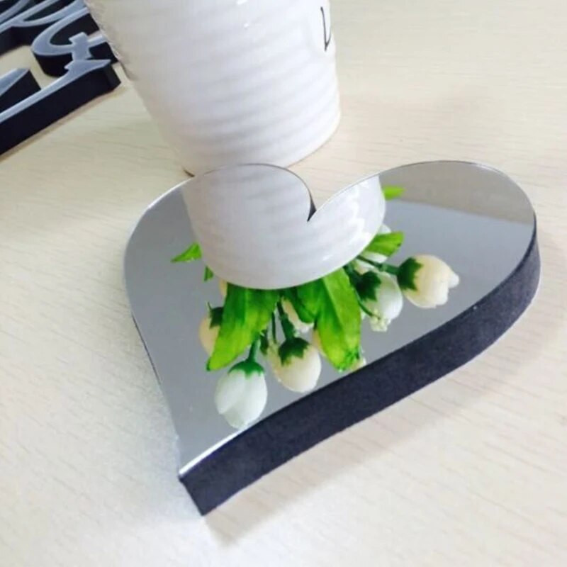 Engleska slova Akrilno ogledalo Zidna naljepnica za DIY kućni zidni natpis Umjetnički mural poster Domaća svadba Ime Zidni ukras