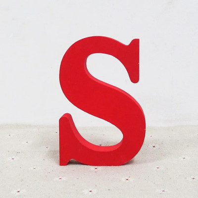 10 cm Punane puidust kunst käsitöö Vabalt seisev sünnipäev, pulm, süda Kodukaunistus Inglise tähed Tähestik Sõna Isikupärastatud nimekujundus