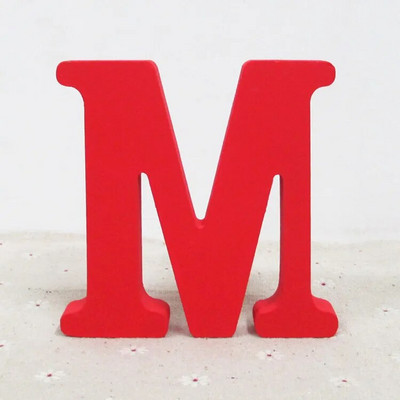 10 cm Punane puidust kunst käsitöö Vabalt seisev sünnipäev, pulm, süda Kodukaunistus Inglise tähed Tähestik Sõna Isikupärastatud nimekujundus