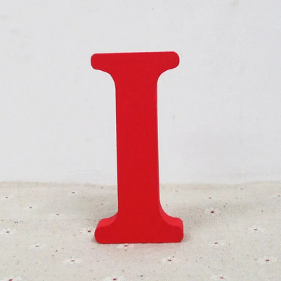 10 cm Punane puidust kunst käsitöö Vabalt seisev sünnipäev, pulm, süda Kodukaunistus Inglise tähed Tähestik Sõna Isikupärastatud nimekujundus