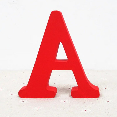 10 cm Punane puidust kunst käsitöö Vabalt seisev sünnipäev, pulm, süda Kodukaunistus Inglise tähed Tähestik Sõna Isikupärastatud nimekujundus