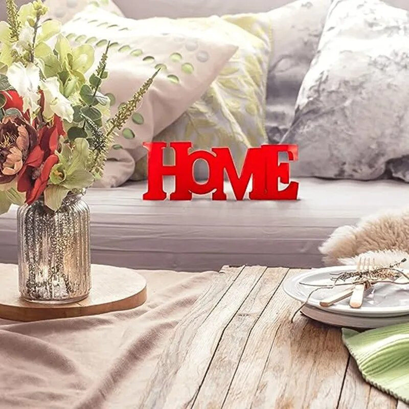 10 cm Punane puidust kunst käsitöö Vabalt seisev sünnipäev, pulm, süda Kodukaunistus Inglise tähed Tähestik Sõna Isikupärastatud nimekujundus