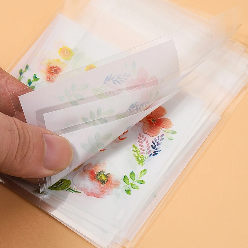 100 vnt. ačiū lipnūs maišeliai, skaidrūs plastikiniai sausainių pakuotė, skirti vestuvių vakarėlio dekoravimui, „pasidaryk pats“ dovanų pakavimo maišeliai