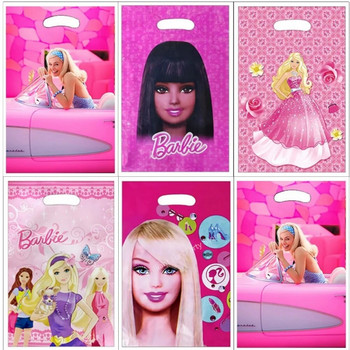 10/20/30 τμχ Διακοσμήσεις για πάρτι γενεθλίων Barbie Ροζ Πριγκίπισσα με θέμα Candy Loot Τσάντα δώρου Παιδική τσάντα για κορίτσια Βρεφικά ντους για πάρτι