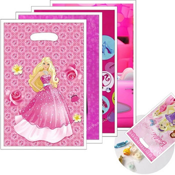 10/20/30 τμχ Διακοσμήσεις για πάρτι γενεθλίων Barbie Ροζ Πριγκίπισσα με θέμα Candy Loot Τσάντα δώρου Παιδική τσάντα για κορίτσια Βρεφικά ντους για πάρτι