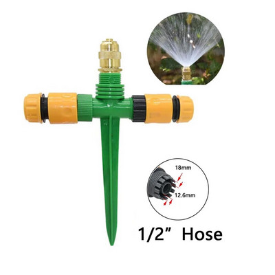 Žalvarinis rūko purkštuvas su 1/4" 1/2" sriegiu reguliuojamu rūko purškimo antgaliu sodo laistymo laistymui