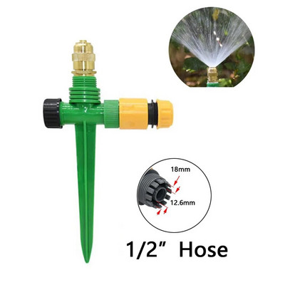 Žalvarinis rūko purkštuvas su 1/4" 1/2" sriegiu reguliuojamu rūko purškimo antgaliu sodo laistymo laistymui