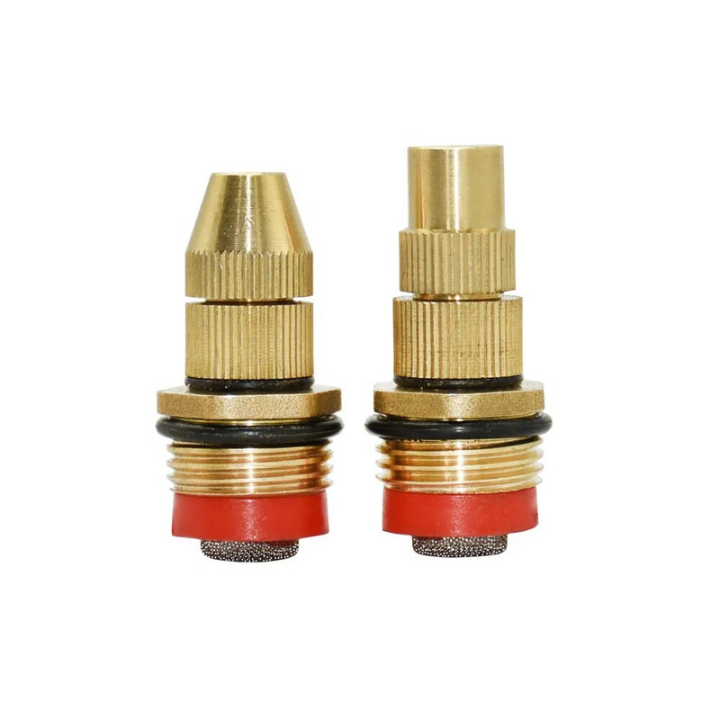 Žalvarinis rūko purkštuvas su 1/4" 1/2" sriegiu reguliuojamu rūko purškimo antgaliu sodo laistymo laistymui